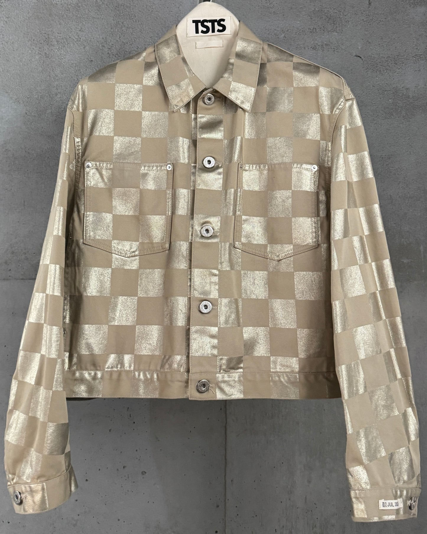 4.35CM CHECK DENIM JACKET