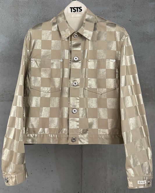 4.35CM CHECK DENIM JACKET